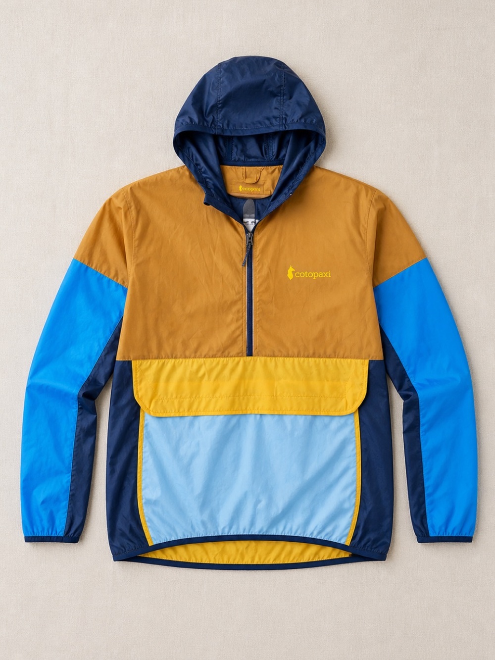 Cotopaxi Teca Half Zip Windbreaker Unisex MXL WXXL Hooded Packable Front Pocket